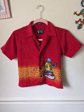 K.A.D. On The Move Vintage Y2K Boys Button Down Shirt